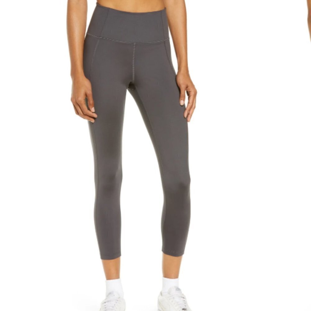 Girlfriend Collective High Waist 7/8 Leggings Gray Large K282